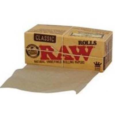 RAW ROLLS CLASSIC 12'S KING SIZE CIGARETTE ROLLING PAPERS 12CT/PACK